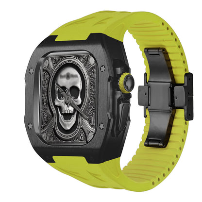 Durable Titanium Case and Soft Rubber Strap for Apple Watch Ultra