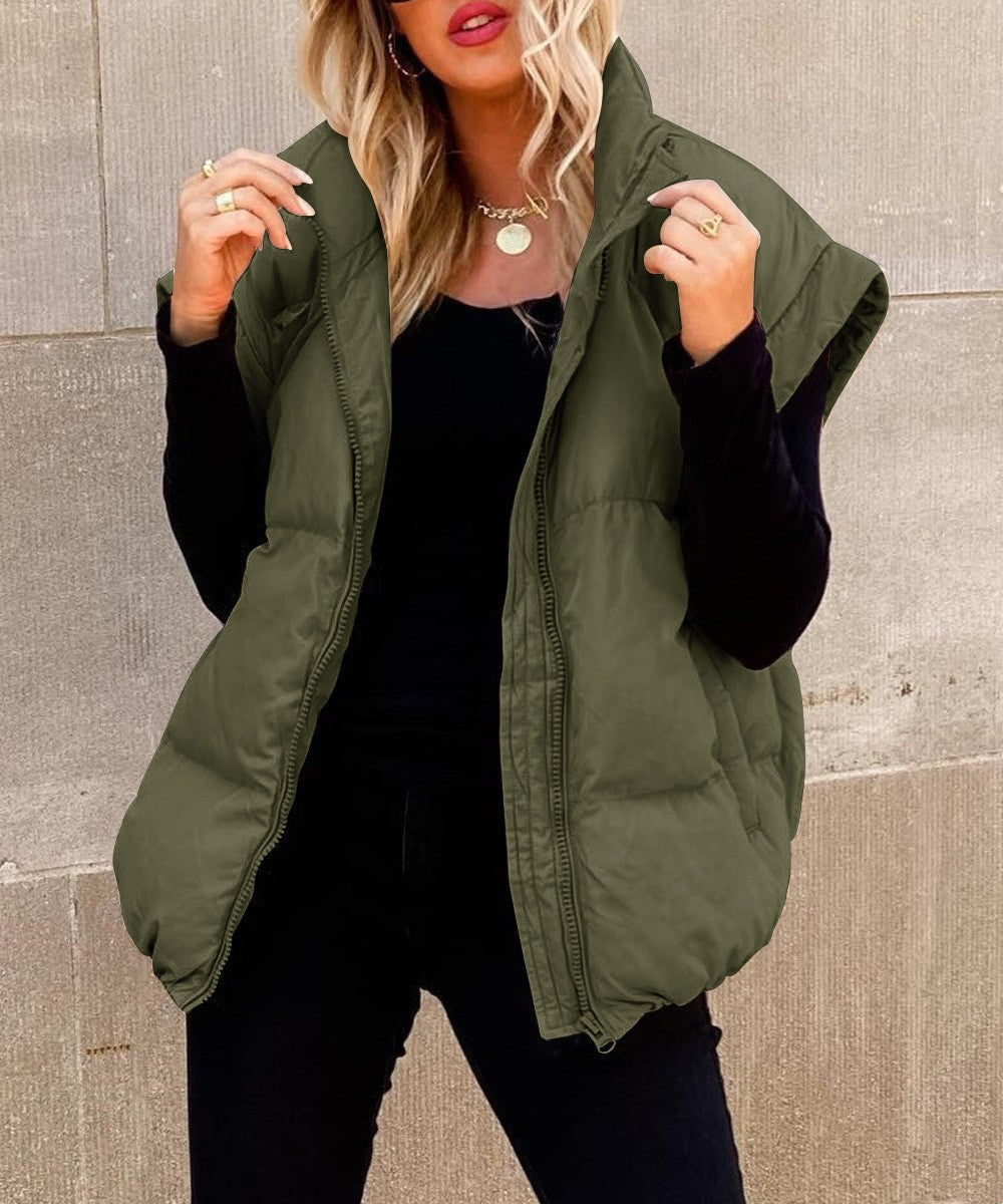 Women's Padded Sleeveless Quilted Vest