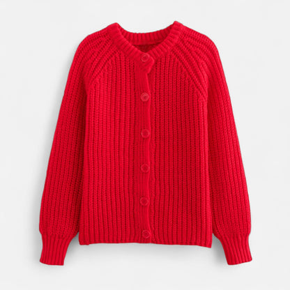Women's knitted cardigan - vintage look with modern elegance