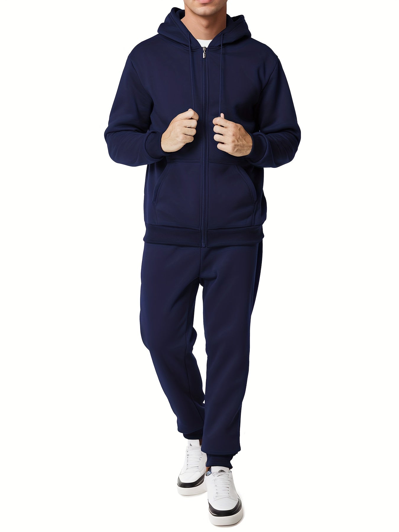 Comfortable Men's Cotton Hoodie and Pant Set Casual Wear