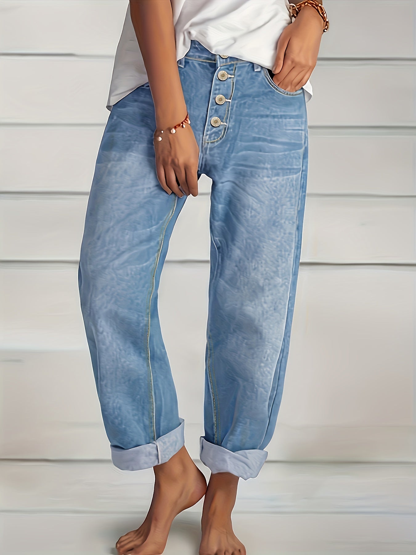 Relaxed Fit Women's Straight Leg Casual Pants - BritishElegance