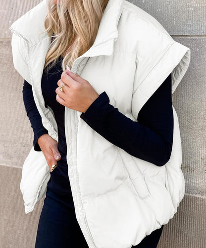 Women's Padded Sleeveless Quilted Vest
