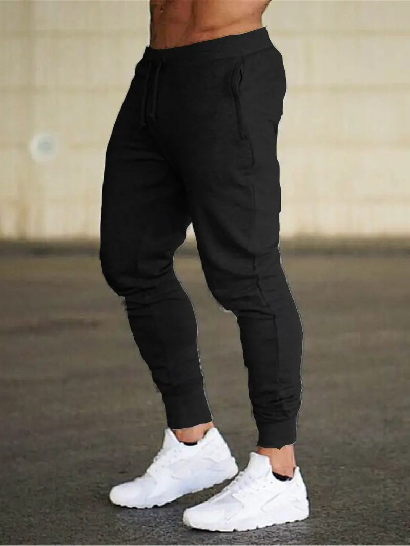 Men's Soft Relaxed Fit Jogger Pants with Elastic Waistband