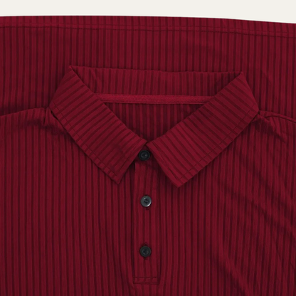 The Sorrento Men’s Ribbed Casual Button Neck Polo Shirt