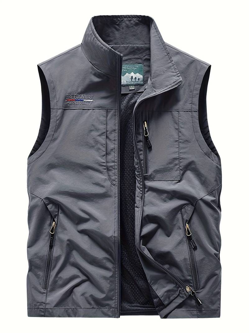 Men's Cargo Vest by Aristide with Zippered Pockets