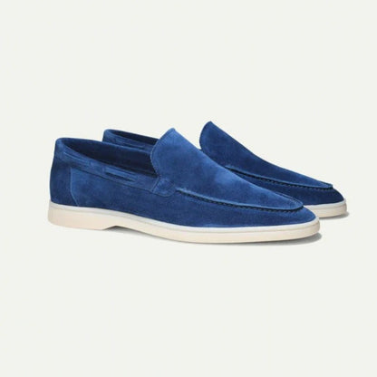 Matte Suede Slip-On Loafers