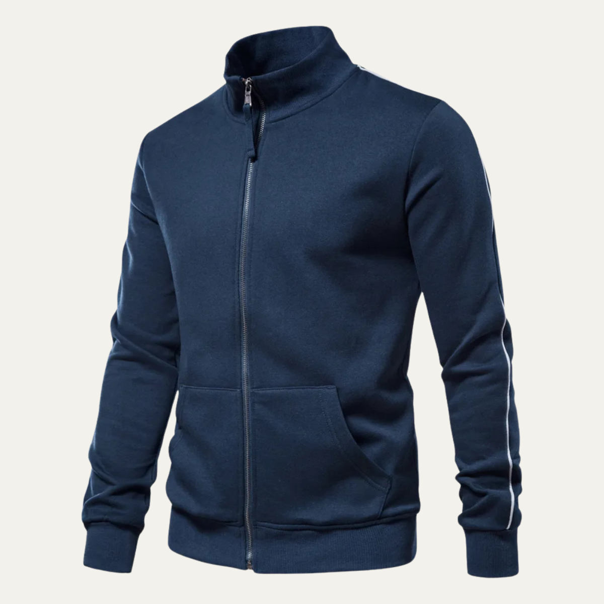 The Linosa Men's Zip Up Slim Fit Cotton Casual Jacket