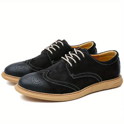 Comfortable Leather Oxford Lace Up Shoes for Men