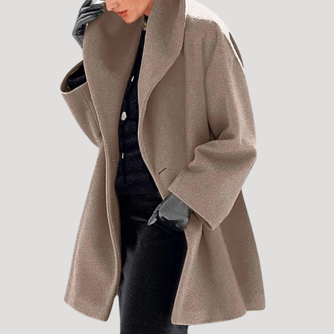 Luxurious Large Wool Coat for Women - Plush Edition - BritishElegance