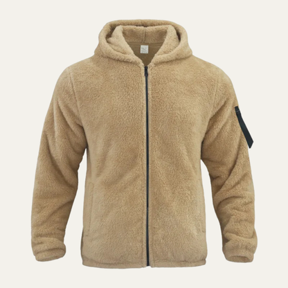 The Firenze Men’s Soft Plush Double Sided Fleece Warm Jacket