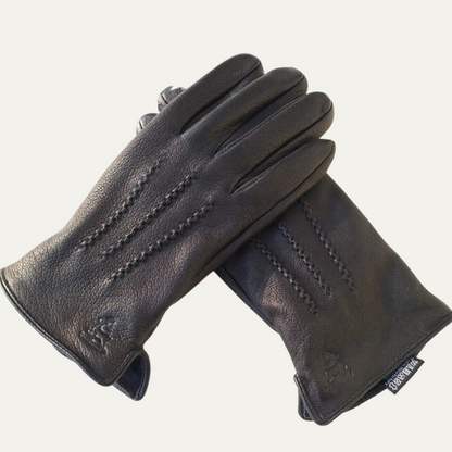 The Hartley Men’s Leather Winter Warm Gloves