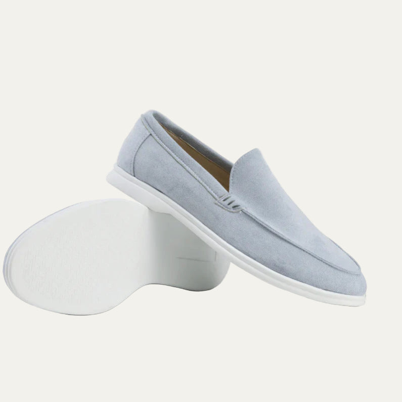 Men’s Modern Slip On Suede Platform Loafers
