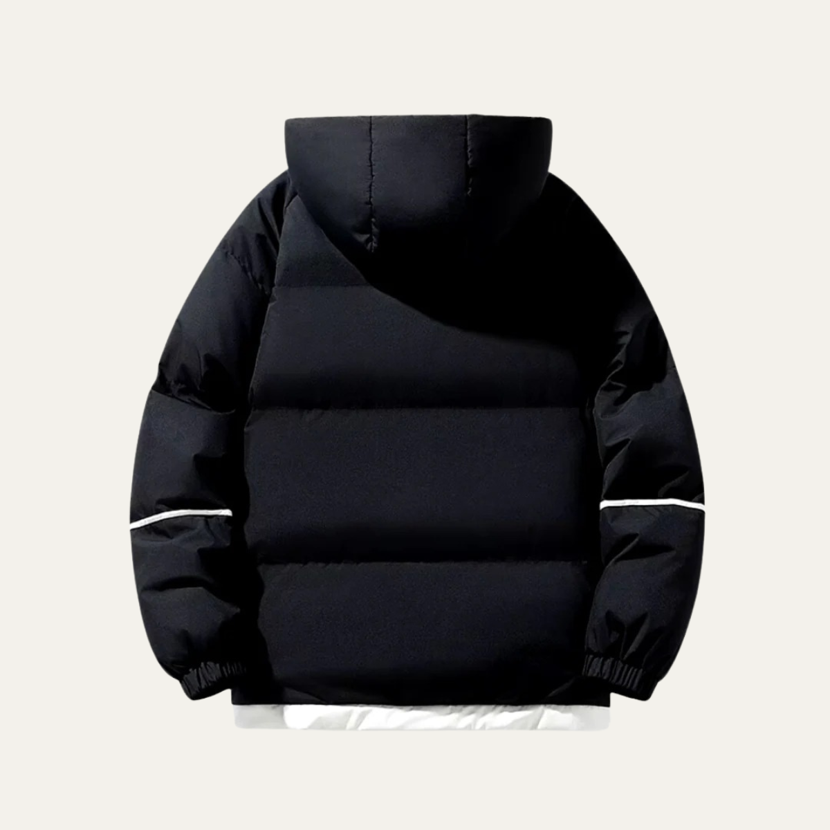 Men’s Reversible Hooded Wide Baffle Puffer Jacket