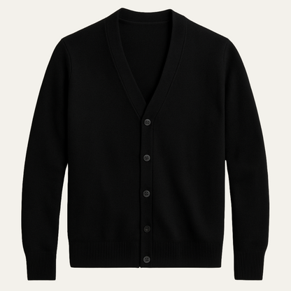 The York Men's Elegant Knit Cardigan with Buttons