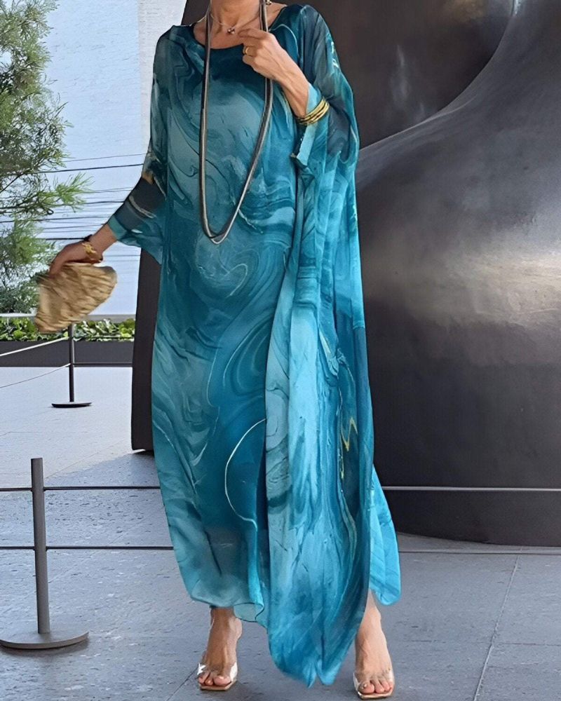 Flattering Belly Concealing Maxi Dress - BritishElegance