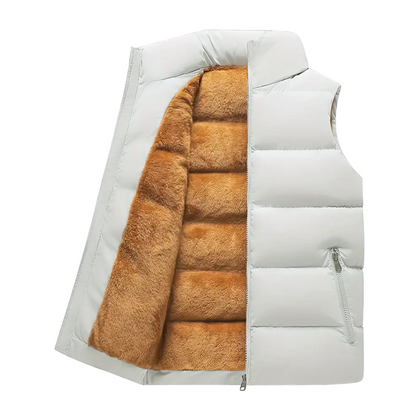 Men's thermal body warmer lined with stand-up collar – Arne