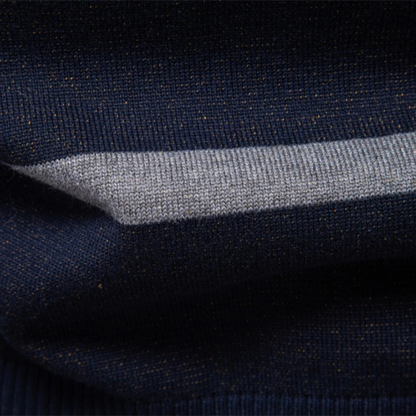 The Peterborough Men’s Contrast Plaid Checked Knit Jumper