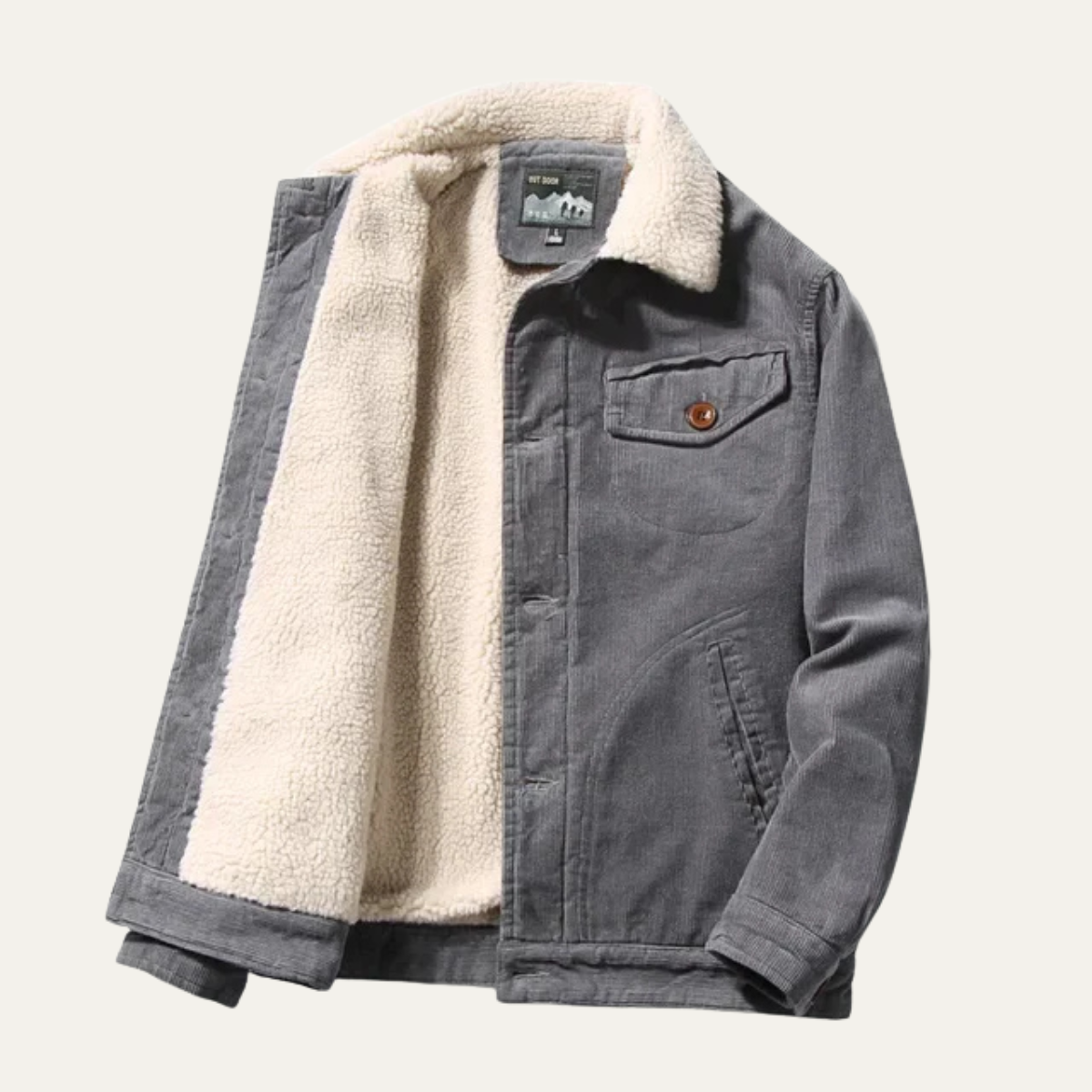 Men’s Sherpa Lined Corduroy Jacket