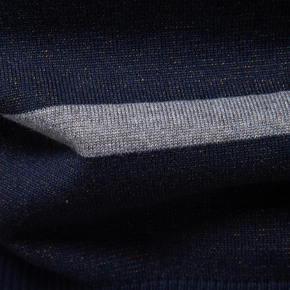 The Peterborough Men’s Contrast Plaid Checked Knit Jumper