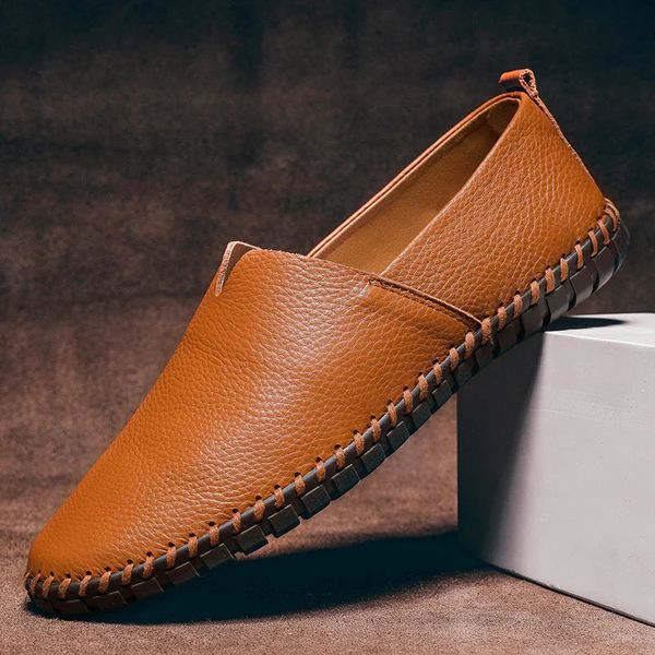Luxury Faux Leather Slip On Loafers