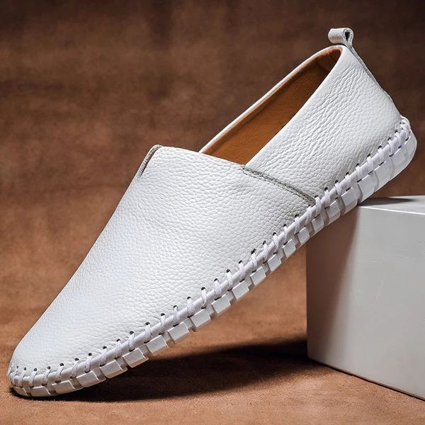 Luxury Faux Leather Slip On Loafers