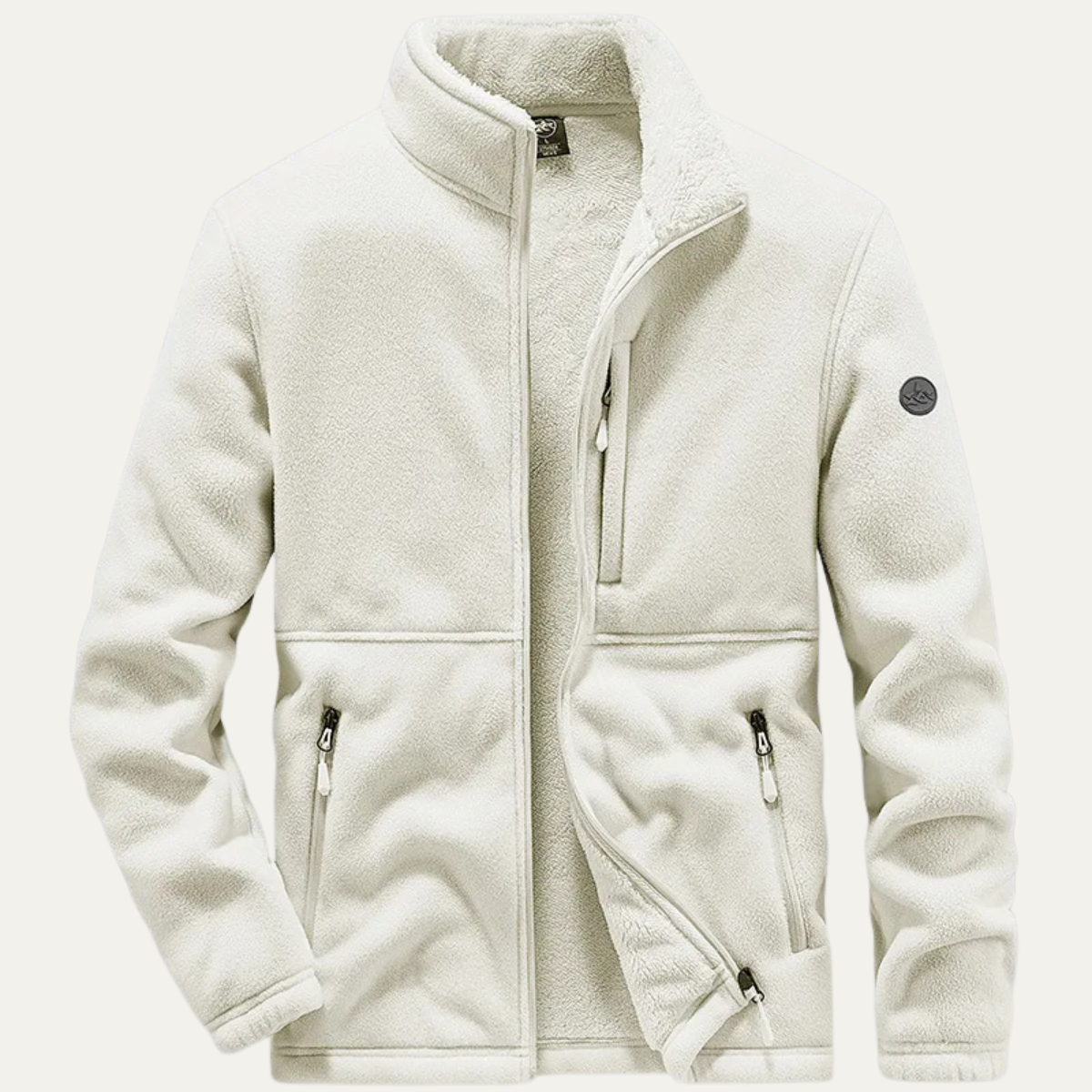 Men’s Sherpa Lined Full Zip Fleece Jacket