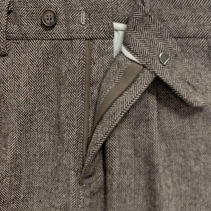 The Fairchild Men's Elegant Tailored High Waist Pleated Trousers