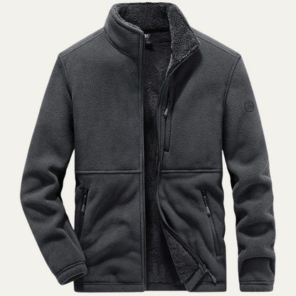 Men’s Sherpa Lined Full Zip Fleece Jacket
