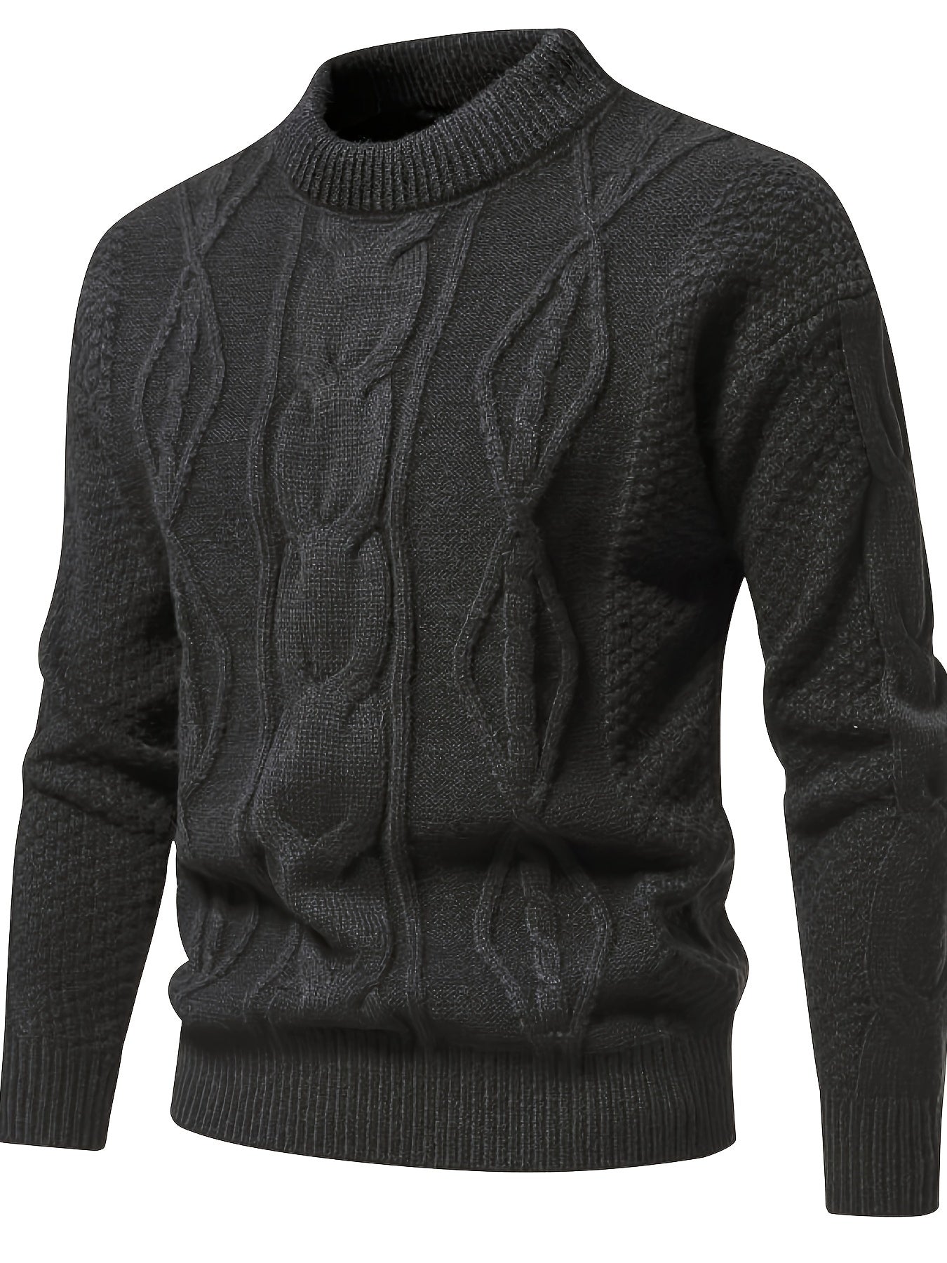 Plain knit sweater for men, vintage sweater