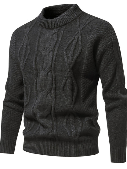 Plain knit sweater for men, vintage sweater