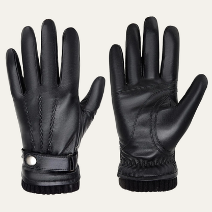 The Ashcroft Men’s Winter Fleece Lined  Leather Gloves