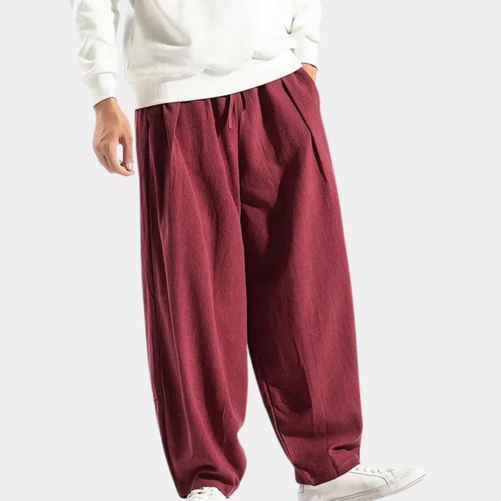Relaxed Fit Casual Mens Comfort Trousers