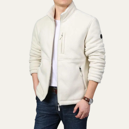 Men’s Sherpa Lined Full Zip Fleece Jacket