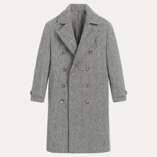 The Hadley Men's Wool Blend Double Breasted Coat