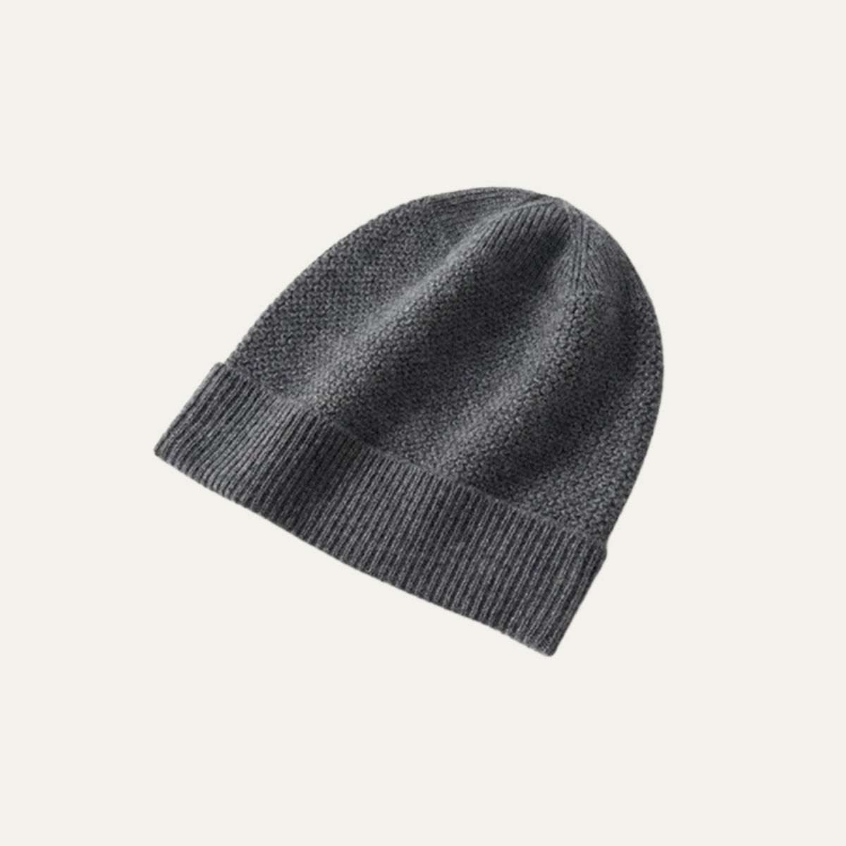 The Thornton Men’s Warm Ribbed Knit Cashmere Beanie Hat