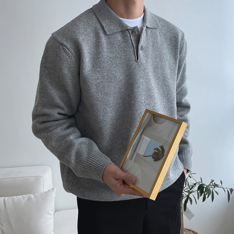 Classic Men's Crew Neck Sweater - BritishElegance