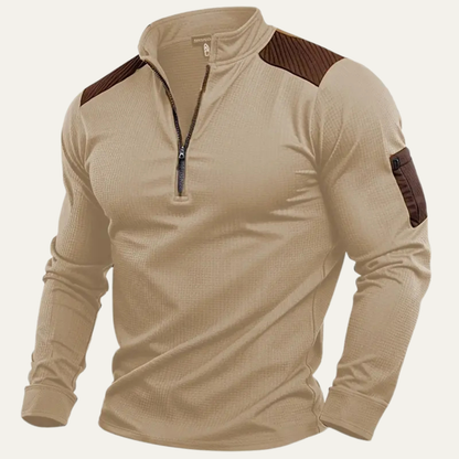 The Carovigno Men’s Lightweight Half Zip Tactical Outdoor Jumper