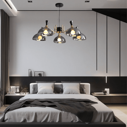 Elegant LED Crystal Chandelier in Black - BritishElegance