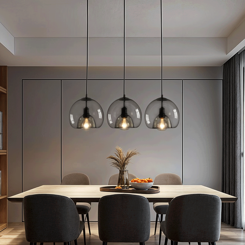 Clear Glass Drop Pendants - BritishElegance