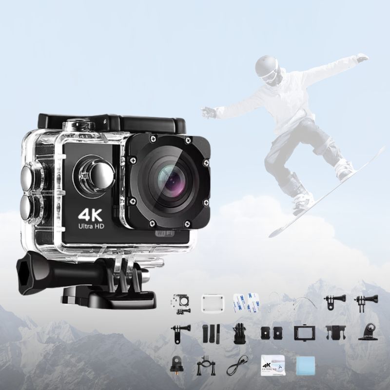 Ultra HD Waterproof Action Cam with WiFi for Vlogging - BritishElegance