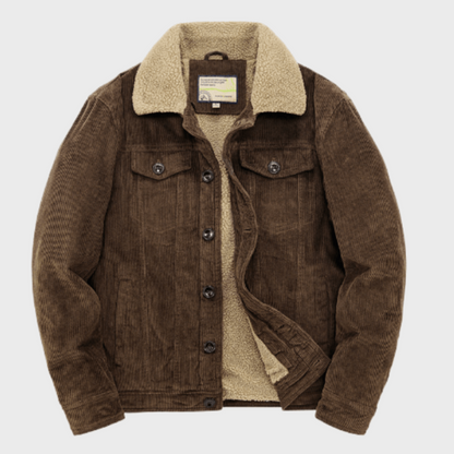 Men’s Sherpa Lined Corduroy Trucker Jacket