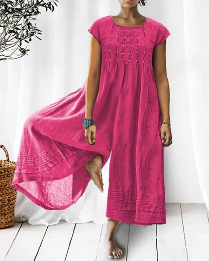 Women's Chic Loose-Fit Pastel Jumpsuit