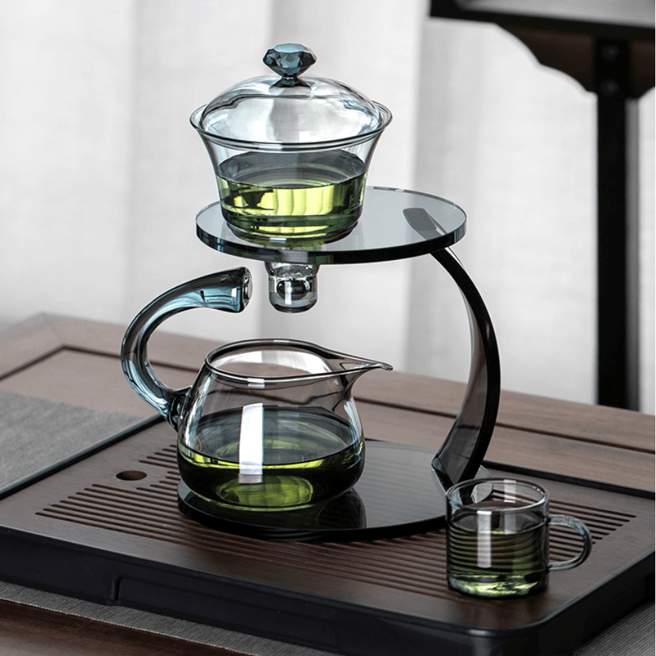 Elegant Glass Automatic Tea Infuser - BritishElegance