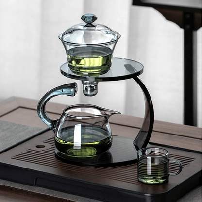 Elegant Glass Automatic Tea Infuser - BritishElegance