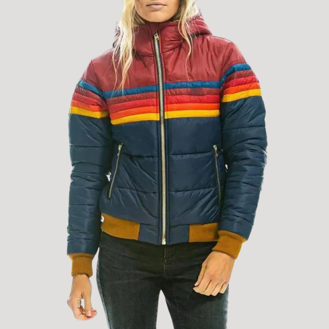 Warm Women's Puffer Parka Coat - BritishElegance