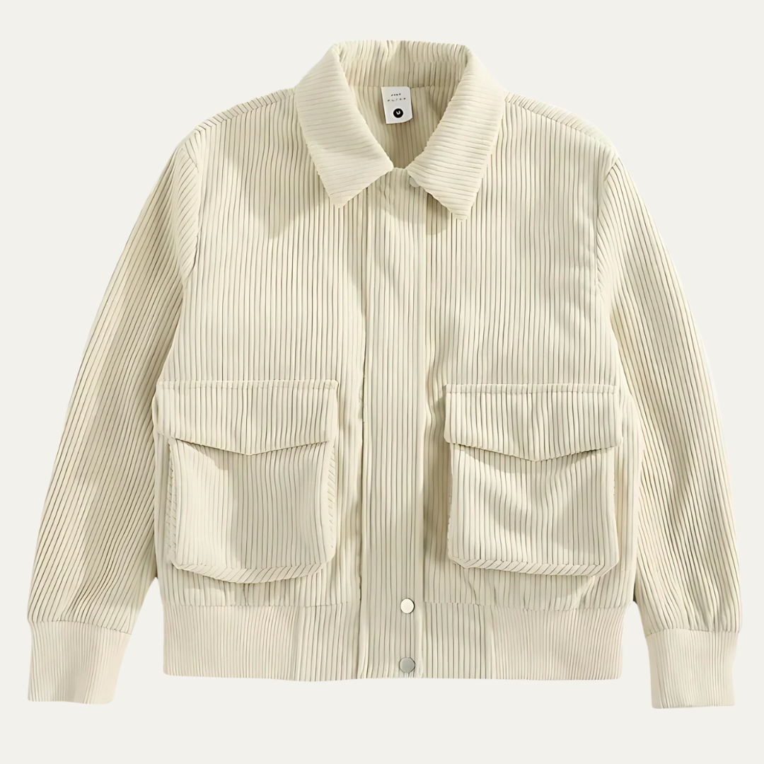 Men’s Corduroy Snap Front Casual Jacket