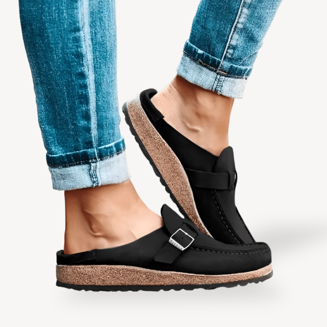 Women's Orthopedic Leather Mules