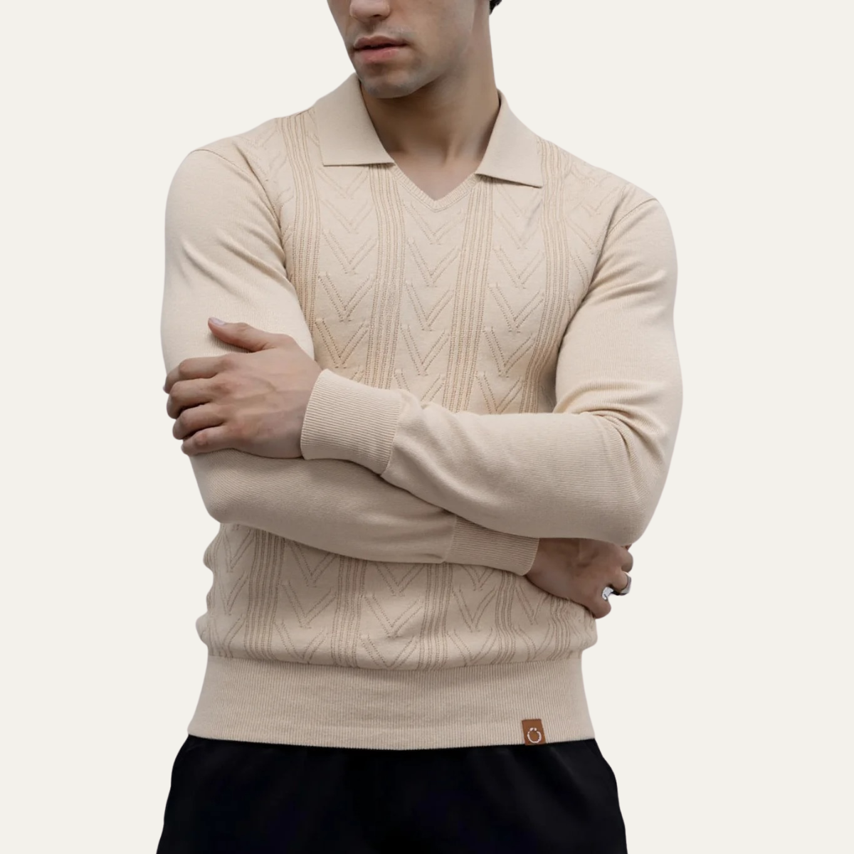 The Scarborough Men's Knit Casual Polo Jumper