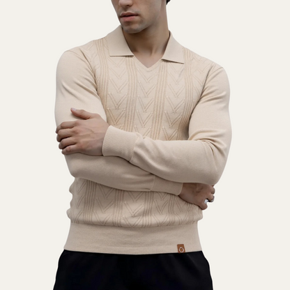 The Scarborough Men's Knit Casual Polo Jumper