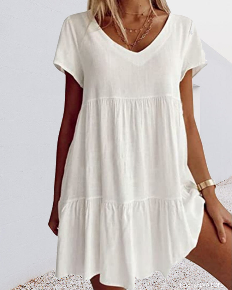 Lightweight Short Sleeve Women's Summer Dress - BritishElegance